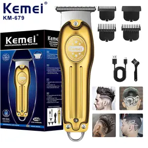 Portable Electric Hair Clippers Cordless Zero Gapped Hair Clipper Trimmer Kit, USB Rechargeable Salon Barber Trimmer Razor Kit for Gifts hair trimmer Brush Stainless barber equipment hair trimmer Steel Handle split end trimmer