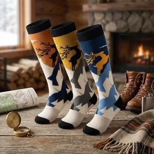 Kids' Warm Winter Ski Socks 3 Pack - Thick Thermal Snowboarding Skating Socks for Boys and Girls, Moisture-Wicking Breathable Cushioned Ankle Socks Perfect for Cold Weather Outdoor Sports Activities and Daily Wear