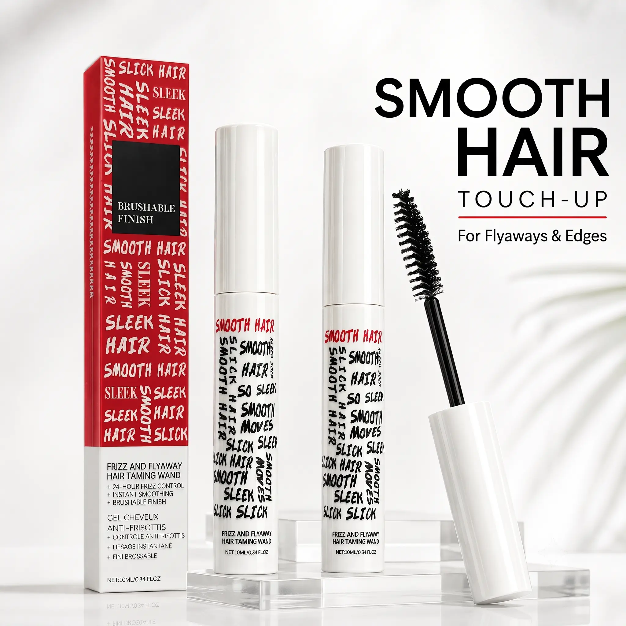 Flyaway Control Hair Stick for Instant Sleek Look, Hair Finishing Wand for Frizz, Baby Hairs & Edge Control, Perfect for Slick Bun, Ponytail & On-the-Go Styling