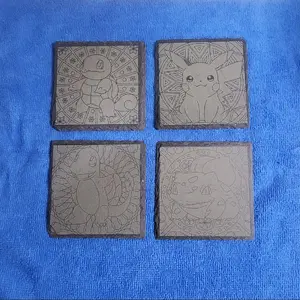 Pokemon Slate Stone Coasters