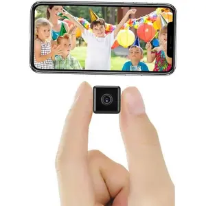 Mini Indoor Wireless WiFi Camera Small Home Security Cameras 2025 Tiny Body Small Outdoor Camara Micro Nanny Cam Pet Dog Babysitter House Security Camaras micro Door Room Cams No Need Wifi Camera