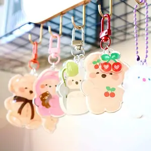 Cute Elijah Key Chains | Key Charms | Elijahdeck Collection Keychain| Cherry Keychain| Bear Keychain|Pink Keychain| Anime Keychain
