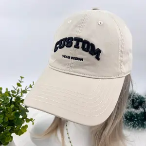 Embroidered 3D Logo baseball cap，Custom Embroidered Hat ,custom text logo, Mothers day gift,Custom Caps Sorority Hat Unisex Baseball Cap