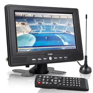 7” Small Portable TV with Antenna,Built-in Digital Tuner and Rechargeable Battery,Small Television with Control for Camping,Car,Travel,Kitchen