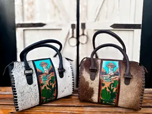 Blurry Skies, Steady Spirit | Western Leather Satchel
