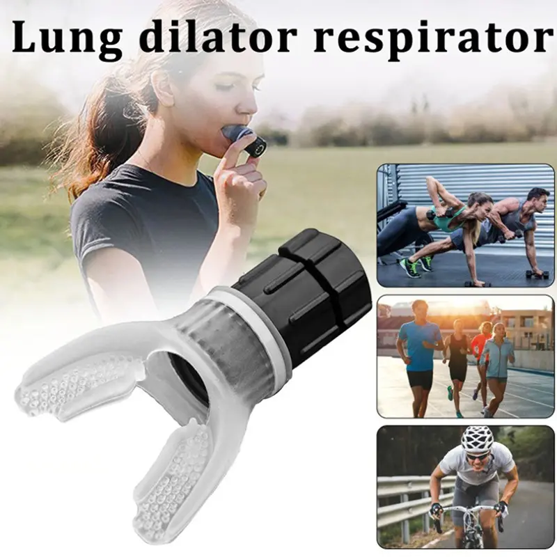 Unisex Functional Lung Exerciser - Compact Sports Training Equipment, Adjustable Resistance Home Workout Training Gear to Boost Lung Capacity, Strengthen Respiratory Muscles, Enhance Breath Control & Core Stability
