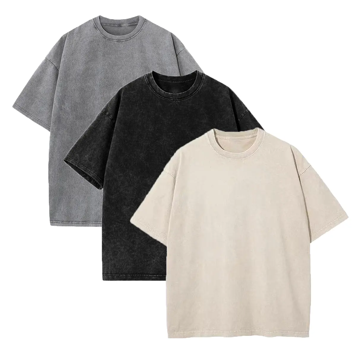 Ash Gray+Midnight Black+Sandstone Beige