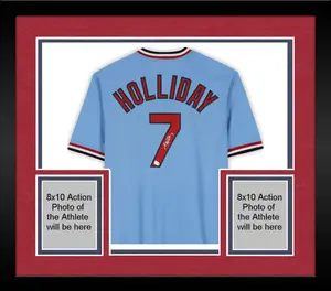 Framed Matt Holliday St. Louis Cardinals Autographed Light Blue Nike Cooperstown Replica Jersey - Fanatics Authentic Certified