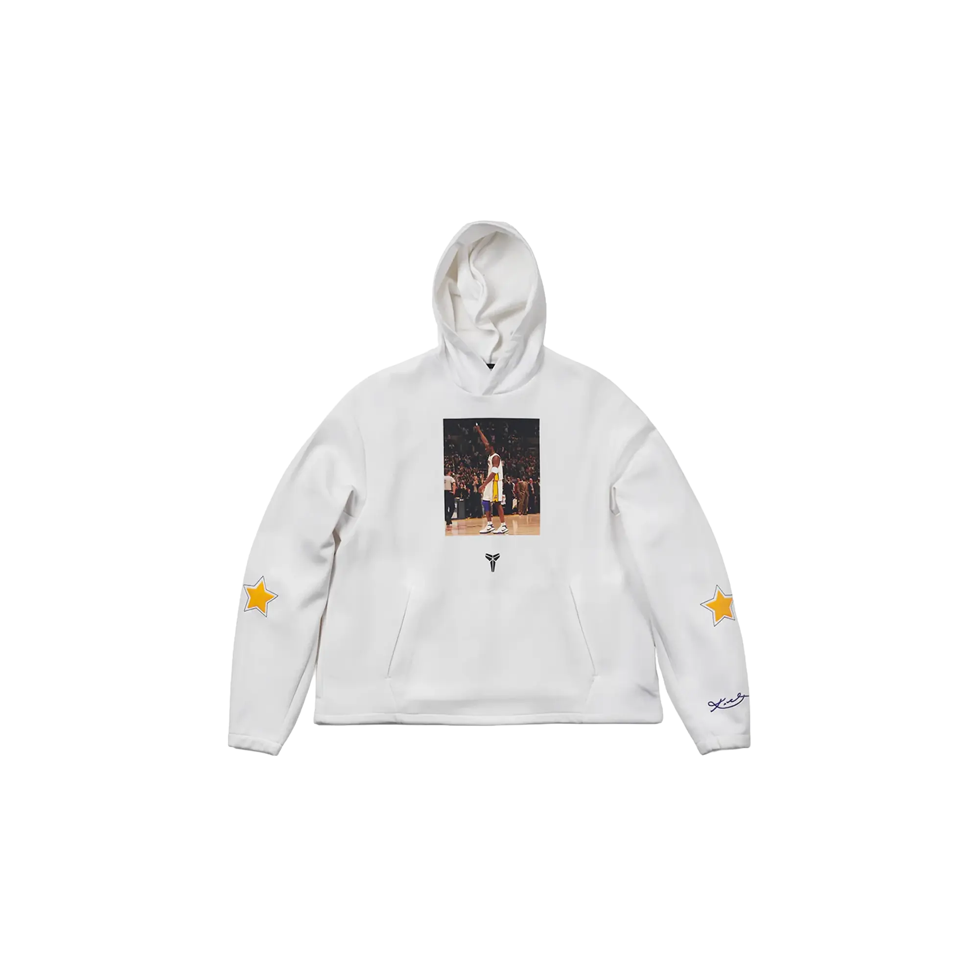 Kobe Bryant 81 Fleece Hoodie "White / Black" IO9561 100