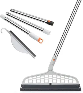 Upgraded Magic Broom, 4 in 1 Sweeper  Remover with a Mini , Easily Cleans The Floor Surface & Remove Dirt and Hair, for Kitchen Bathroom Cleaning Tools