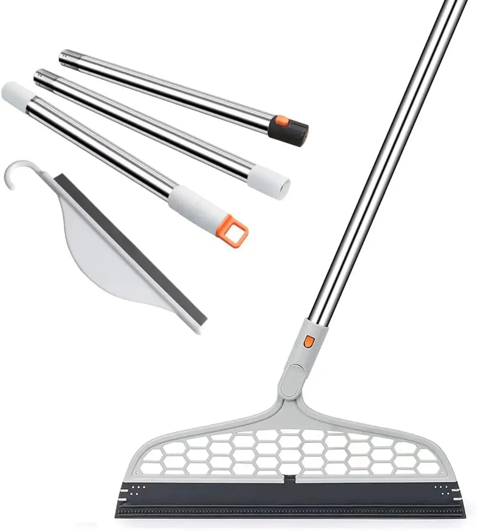 Upgraded Magic Broom, 4 in 1 Sweeper  Remover with a Mini , Easily Cleans The Floor Surface & Remove Dirt and Hair, for Kitchen Bathroom Cleaning Tools