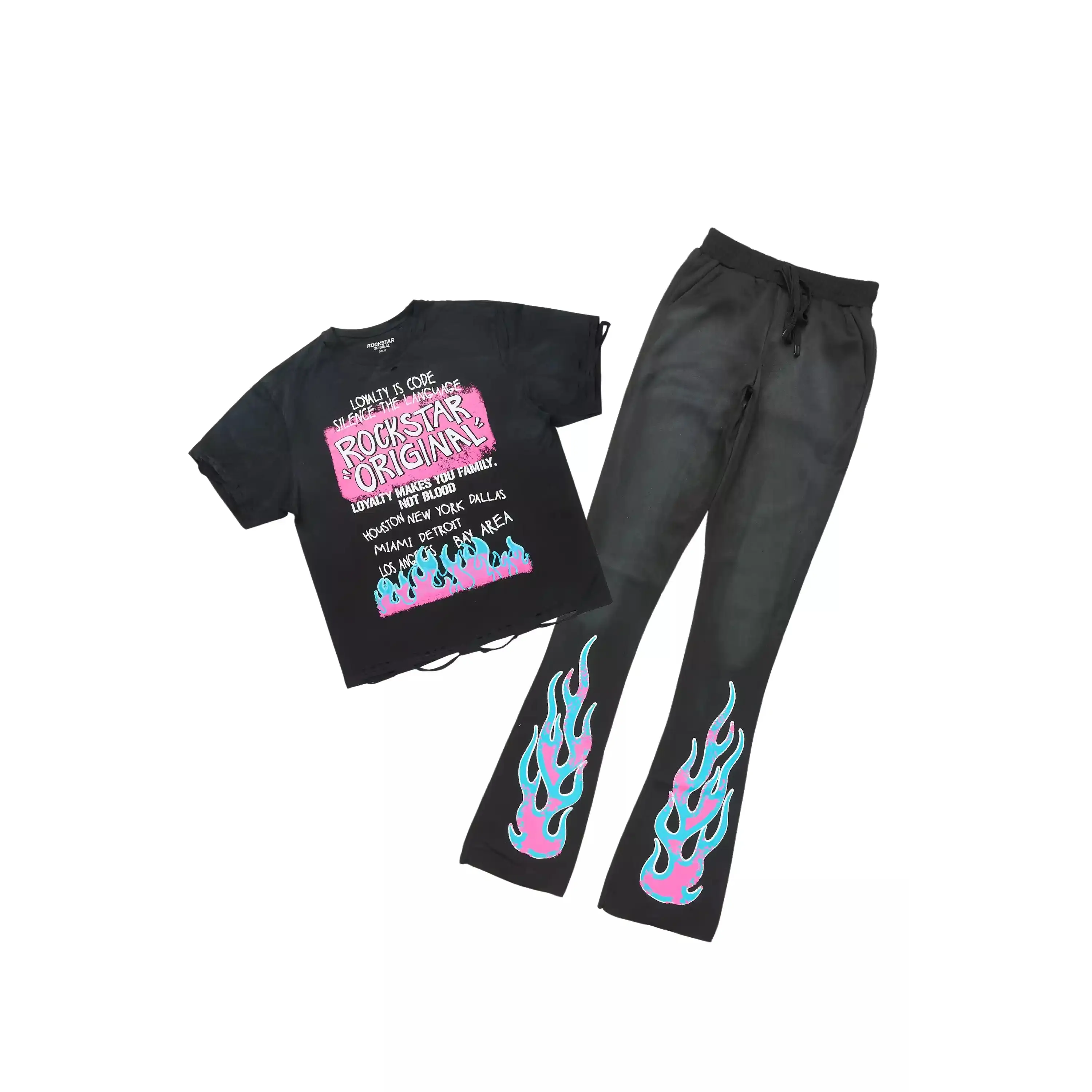 Bridgette Black T-Shirt Trackset