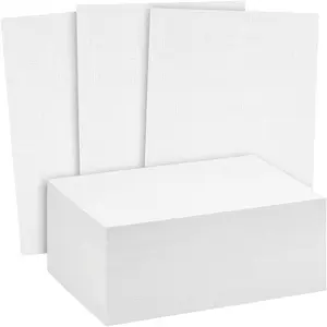 100 Pack of Premium Linen Textured Cardstock