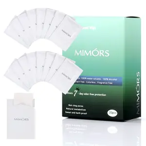 Deodorant Body Wipes for Underarm – 7 Days Odor Control | Herbal Extracts & All-Natural Ingredients | Aluminum-Free, Hypoallergenic | Individually Wrapped, Unscented Wipes for Travel, Gym & Office