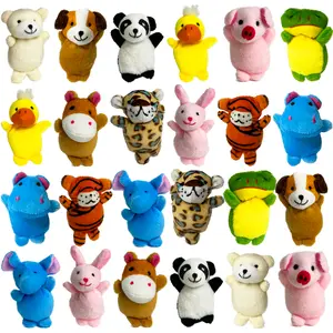 Easter Animal Plush Toy Party Favors 24 Packs Heart Boxes for Kids KeyChain Fidget Toy Classroom Gift Exchange School Rewards