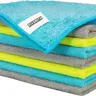 Microfiber Cleaning Cloth - Pack of 8, Size 12 x 16 in, Multi-Functional, Highly Absorbent, Lint-Free, Streak-Free for Car Kitchen & Home
