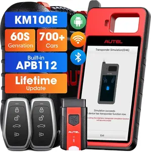 Autel MaxiIM KM100E Proğramming Car Diagnostic Scan Tool, Auto VIN Scanner, Built-in APB112, OBD Learning On 95% Car, Free Lifetime Updates, Same as KM100/KM100X Lite of IM508S IM608 PRO 2