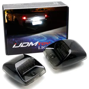 iJDMTOY 3W Full LED License Plate Light Kit For 2005-2015 Toyota Tacoma & 2000-2013 Toyota Tundra Xenon White LED Diodes