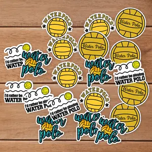 Stickers Pack 20 Pcs Water Bumper Waterproof Water Polo Luggage Guitar Aesthetic Skateboard Colorful Laptop Bottle Vinyl Car Bike