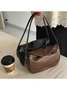 Vintage Square Underarm Bag - Practical for university, dinners, and evening events - For young women - Popular Y2K style - Enough space for a cellphone, small power bank, and basic cosmetics