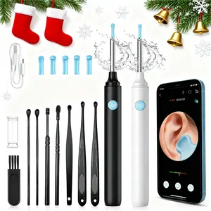 1pc Ear Wax Removal Earwax Remover Tool with 8 Pcs Ear Set, Ear Camera with 5 Ear Spoon, Ear Cleaner with Camera Earwax Removal Kit with Light Ear Cleaning Tool