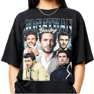 Limited Jonathan bailey Shirt, graphic unisex cotton T-Shirt, gift for fan
