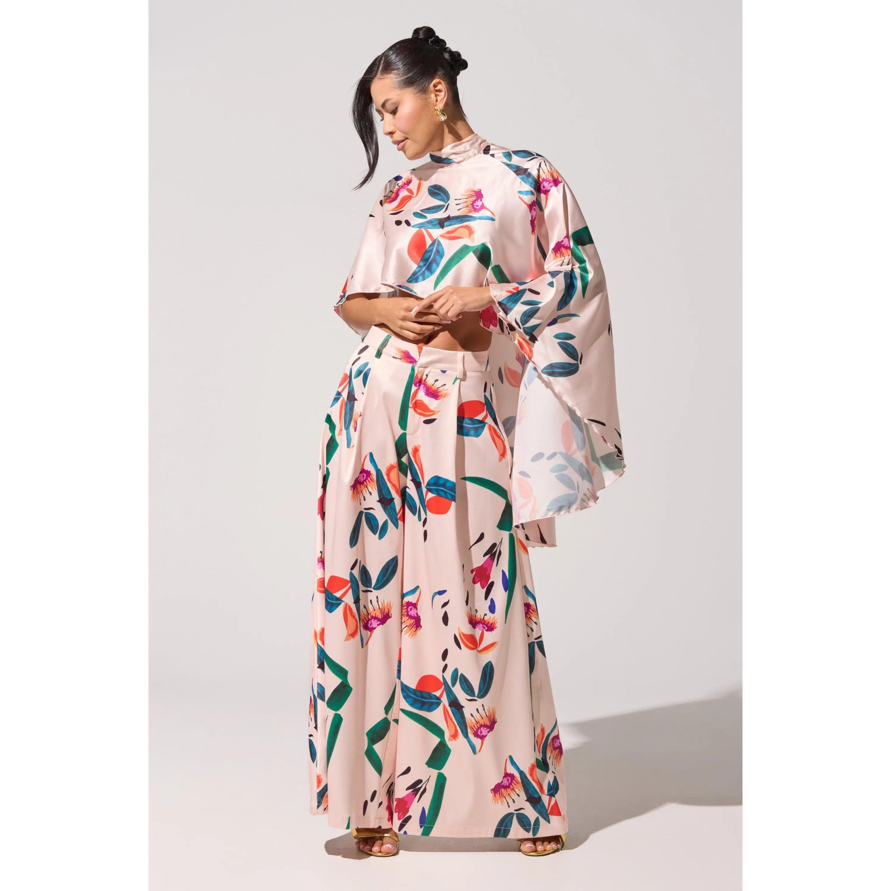 CANDY RAIN SATIN WIDE LEG PANT CANDY RAIN SATIN WIDE LEG PANT