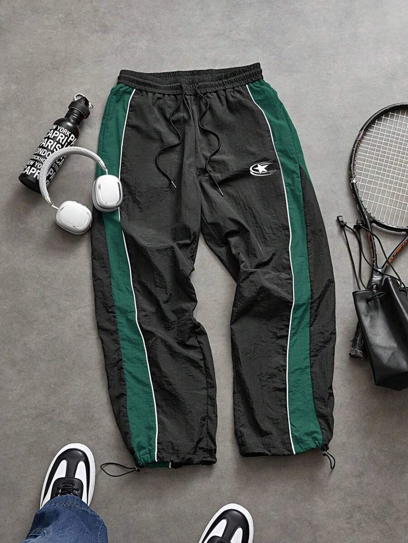 Noctra Spliced Casual Pants