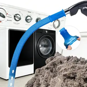 1 Piece Dryer Vent Cleaner Kit Compatible with All Vacuum Cleaners,Dryer Lint Brush & Vacuum Hose Attachment with Stretch Universal Connector,Flexible Vacuum Hose & Lint Remover for Deep Lint Removal,Perfect for Daily Deep Cleaning&Mother's Day Gift Idea