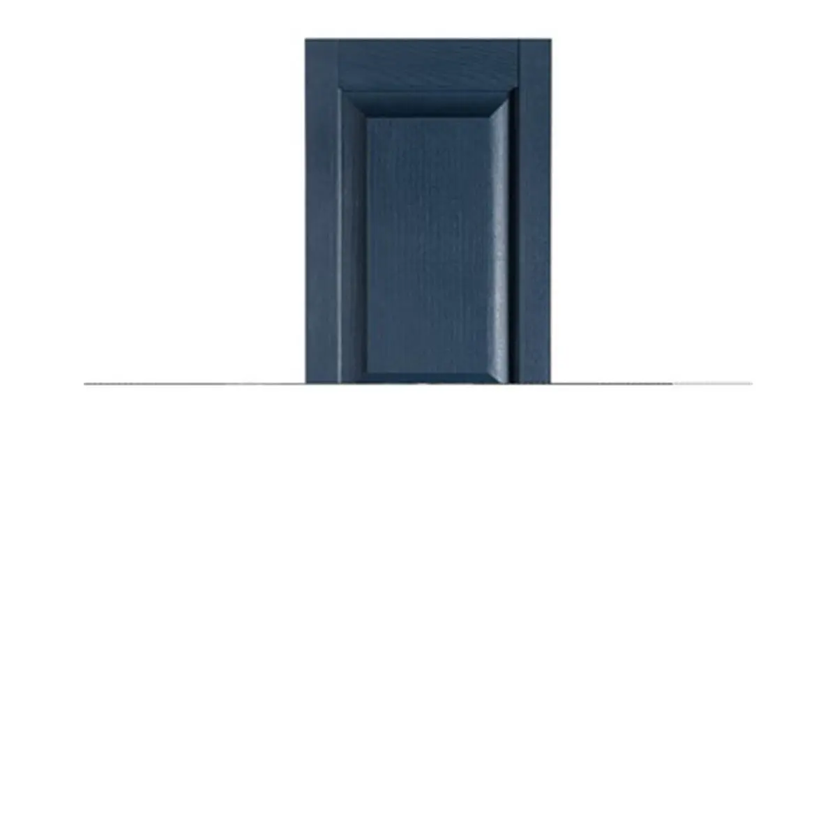 Perfect Shutters Premier Raised Panel Exterior Window Shutters Pair Set (15x55in) - Bedford Blue, 100% Color-Thru Polypropylene, Fade-Resistant, Maintenance-Free, Center Mullion, 1-Piece, Boosts Curb Appeal, Adds Value (Baby & Maternity Decor)