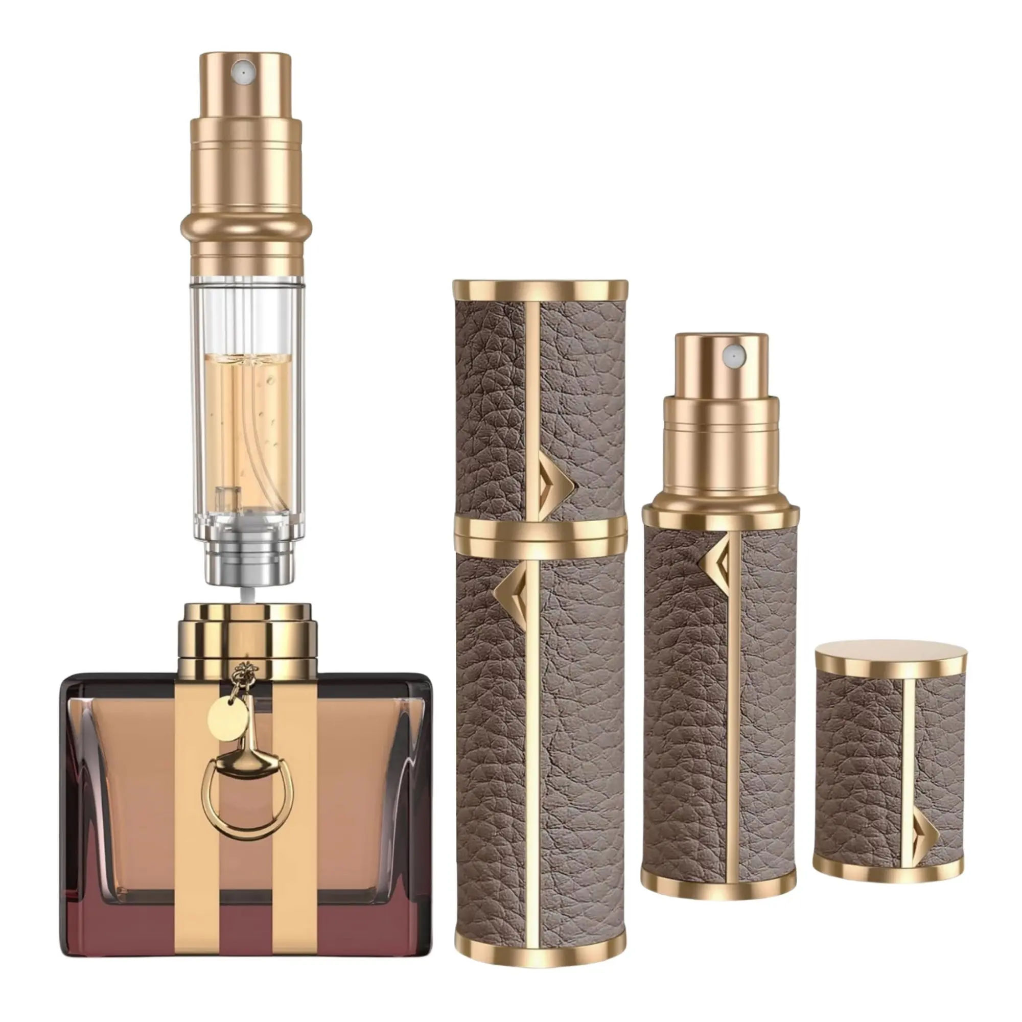 Refillable Perfume Bottle Atomizer, Portable Easy Refillable Perfume Spray Pump Bottle, Cosmetic Makeup Tool for Men and Women, Portable Perfume Bottles