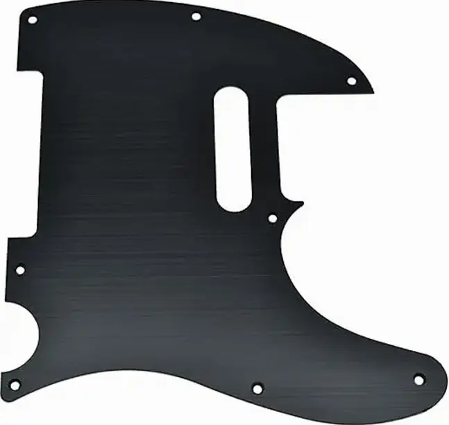 BLACK ANODIZED ALUMINUM Pickguard for Tele
