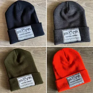 New cuff beanies-available in 4 colors (Black, Orange, Olive Green, Dark grey
