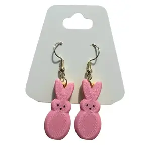 Peeps Earrings – Colorful Easter Bunny Jewelry for Spring | Cute & Lightweight Accessories | Perfect Gift for Any Occasion