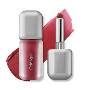 Oddtype Unseen Blur Lip Stain Korean Tint with Tailored Blender Dewy Matte Nude Mauve - Long Lasting Waterproof Liquid Tints Velvet Lipstick KBeauty Asian Makeup About Face Color Gloss