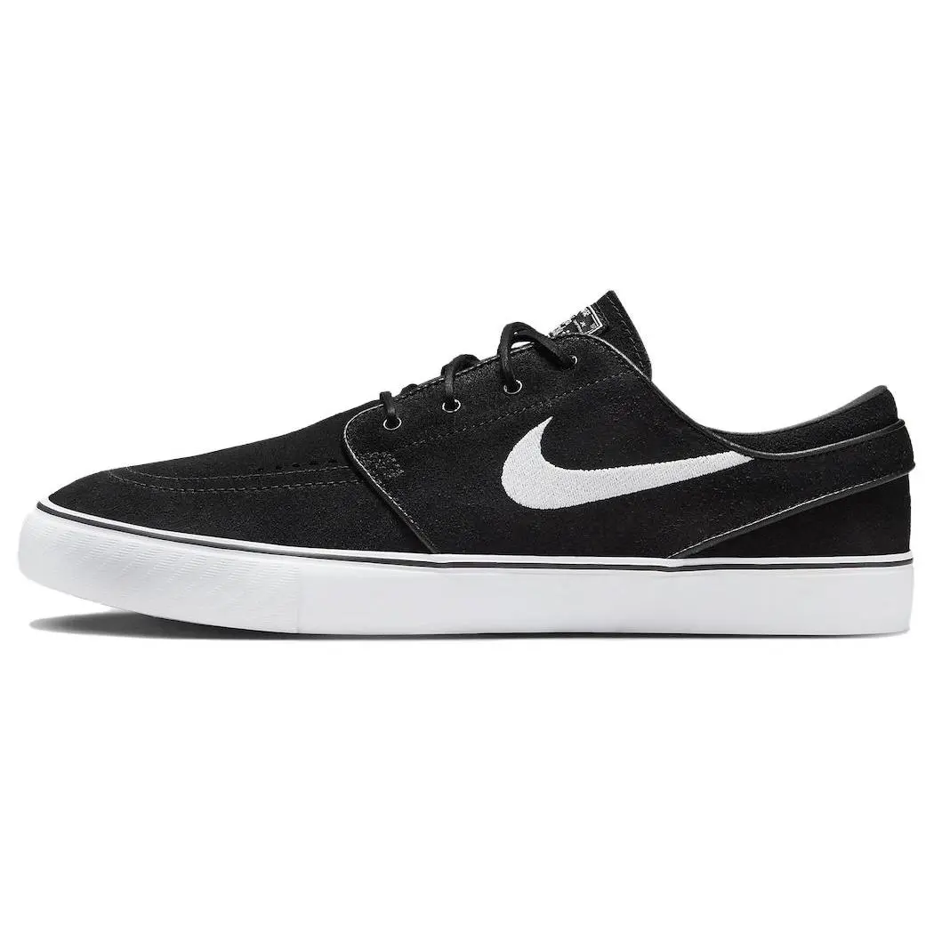 Men's Nike SB Stefan Janoski OG+ Low-Top Skate Sports Shoes, Black and White Footwear, Athletic Sneakers
