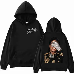 90's Classics Michael Jackson Hoodie Gothic Fashion Vintage Hooded Sweatshirts Men Women Punk Clothing Rock Pullovers Streetwear