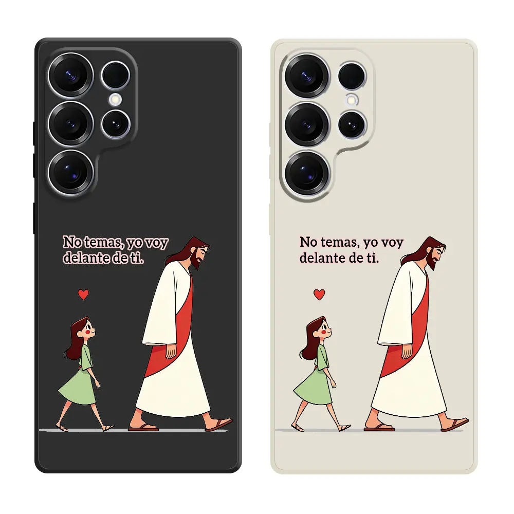 Jesus Bible Verse Pattern Phone Cases For Samsung Galaxy S26 Ultra S25 Edge S24 Plus S23 FE S22 S21 Shockproof TPU Soft Liquid Silicone Cellphone Casing Cover With Lanyard Button