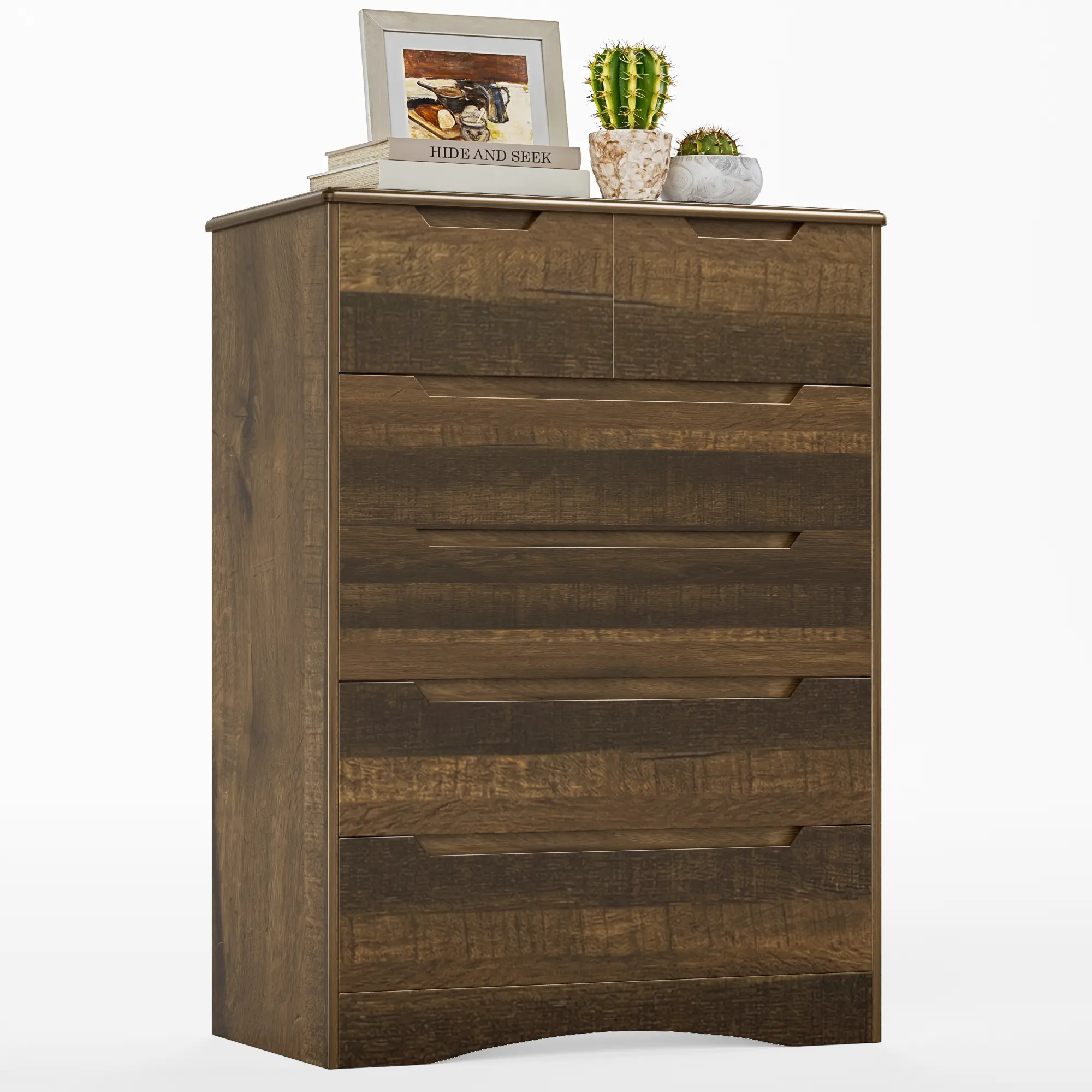 Light Brown(6-drawer）