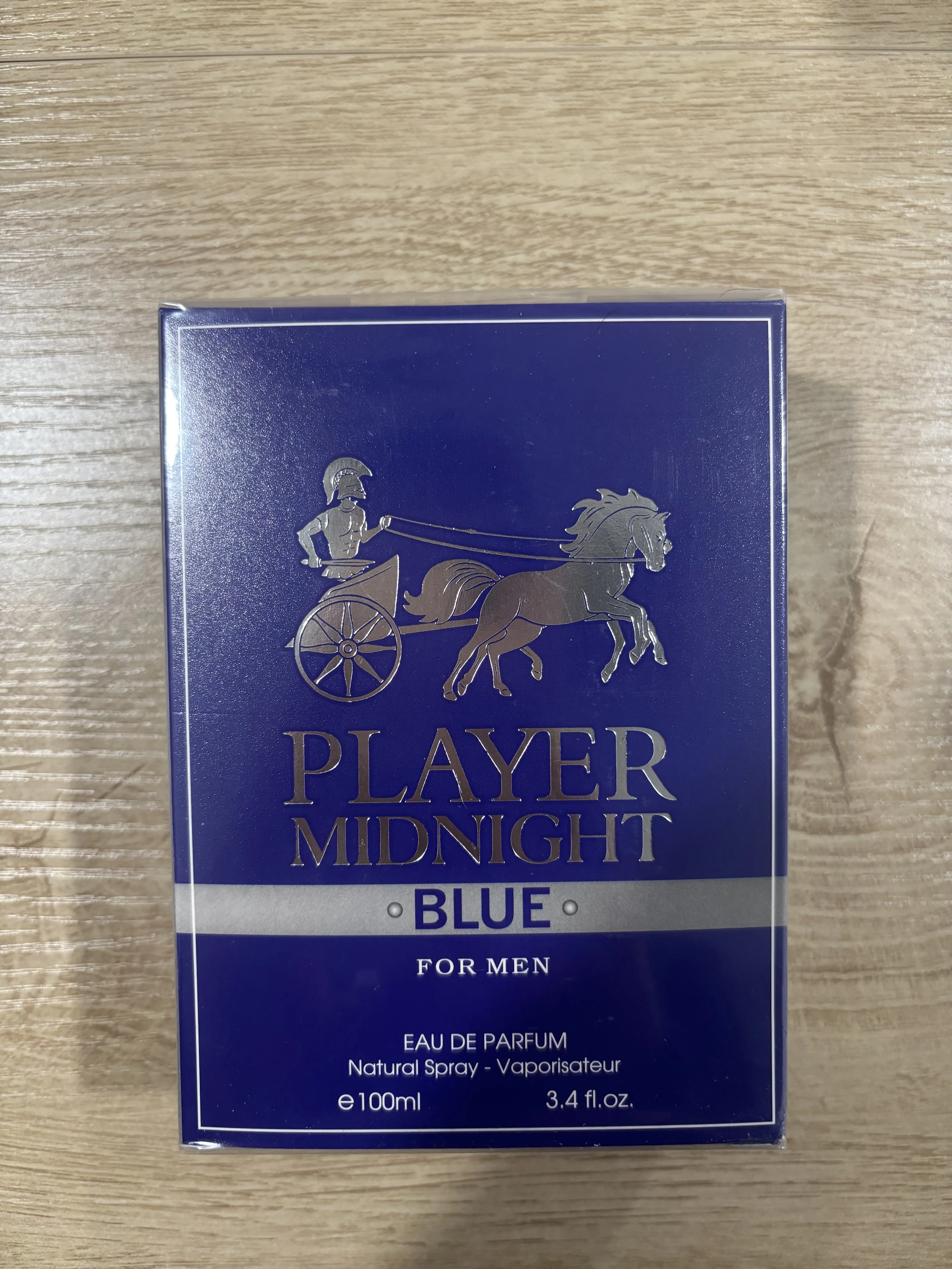 Fragrance Couture Player Midnight Blue Eau de Parfum for Men, Fresh Aquatic Fragrance Spray, 100 ml / 3.4 fl oz