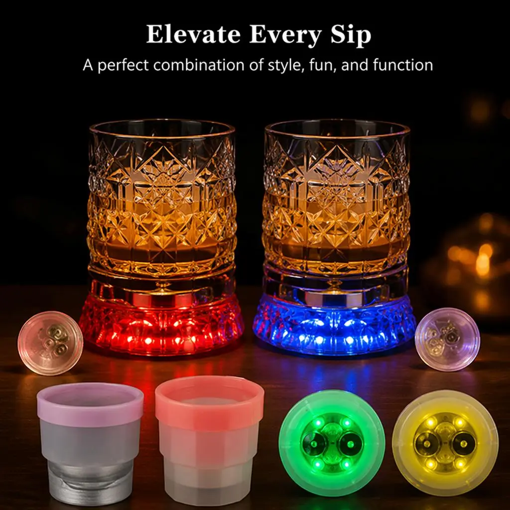 LED Lighted 360° Rotating Gothic Skull Glass Set - Premium Diamond Cut Bar Set with Rotating Utensils, Colorful Lights Decanter, Ideal Gift for Bourbon Enthusiasts, Gin Glass Inclusive# premium gin set