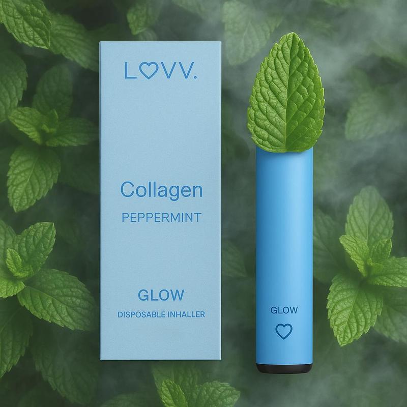 LUVV GLOW Fragrance Scent Stick | Portable Personal Fragrance | Lychee & Peppermint Scents