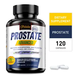 Pslalae - Prostate Health - Contains β-sitosterol and saw palmetto - Helps improve urinary frequency, urgency, and bladder health - 120 dietary capsules supplement