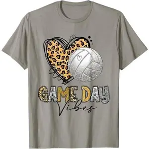 Bleached Volleyball Bling bling Game Day Vibes Volleyball T-Shirt