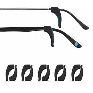 taungo 5-Pack Silicone Eyewear Grips - Anti-Slip Ear Hooks for Sports/Sunglasses/Reading Glasses (TikTok Viral Hack | Secure Fit All Day) Tennis