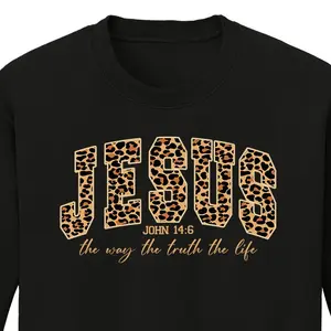 Jesus Crewneck Sweatshirt Hand Wash Only Statement Piece