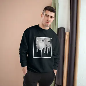 The Melt Champion Crewneck Sweatshirt - Face Melting Gothic Crewneck Sweatshirt