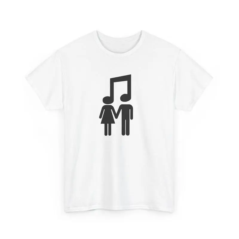 Music Connects People Unisex Heavy Cotton Tee, Music Lover, Musical Shirt, Music Apparel, Concert Tee, Artist Tee