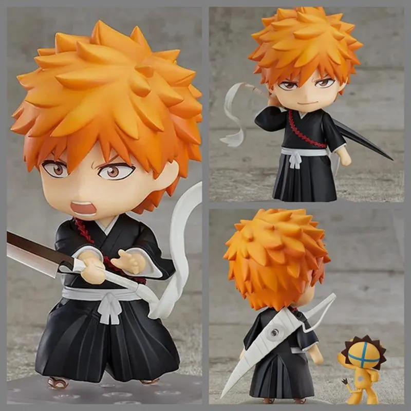 10cm BLEACH 991 Kurosaki Ichigo Collectible Gaming Figurine, Unisex Otaku Style Home Decor Statue with Box, Room Accessories Christmas Gift Toy