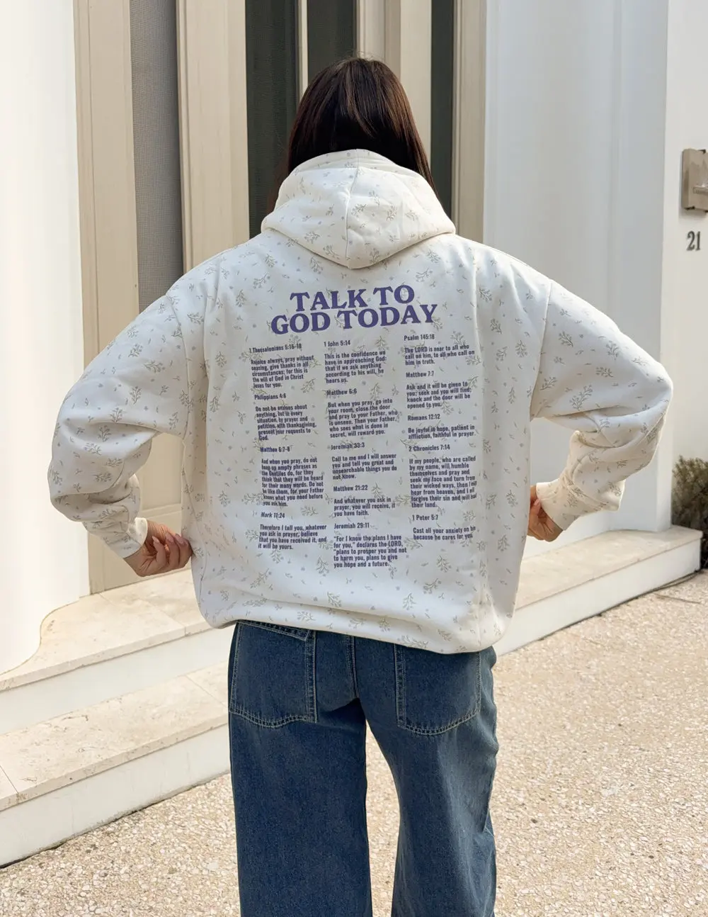 Talk to God Allover Wildflower Unisex Hoodie